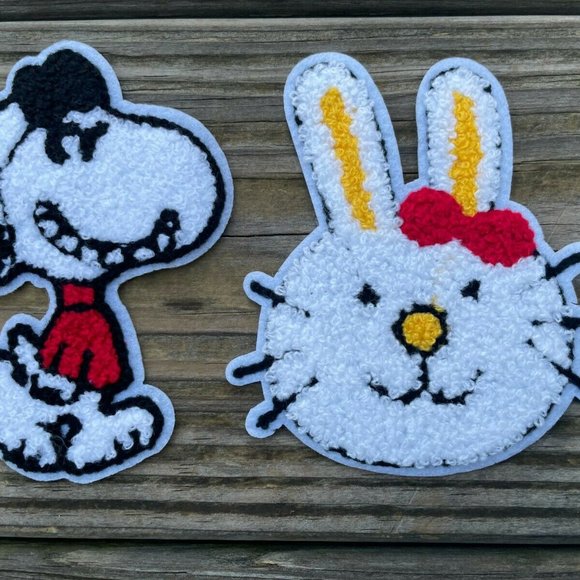 Iron On Patches Fuzzy Applique Patches for Craft Clothes Lot of 2 - Picture 7 of 11